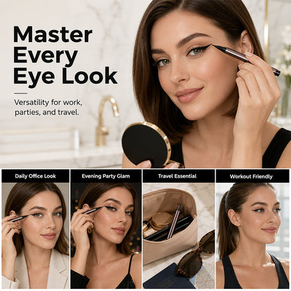 ✨Dual-Tip Long-Lasting Liquid Eyeliner – Waterproof, Quick-Dry & Easy-Correct